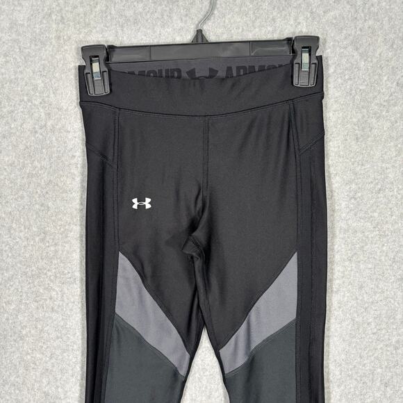Under Armour Leggings Womens Small Heat Gear Compression 7/8 Ankle Running 23" - Picture 2 of 11